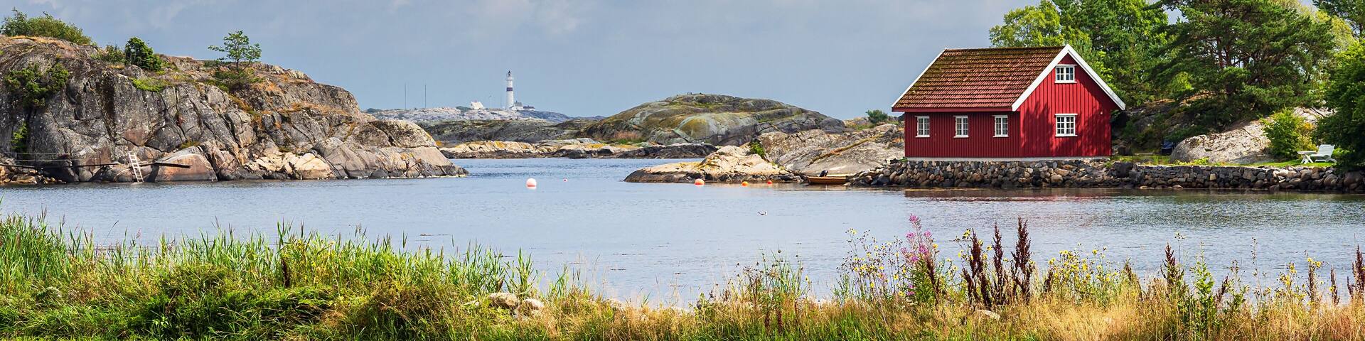 Landschaft im Naherholungsgebiet Hasseltangen in Norwegen