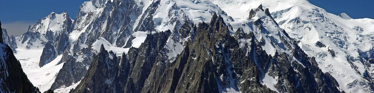 Panorama des Mont Blanc-Massivs