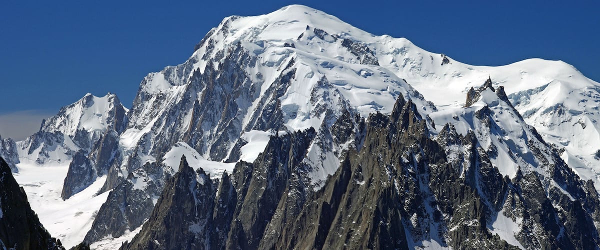 Panorama des Mont Blanc-Massivs