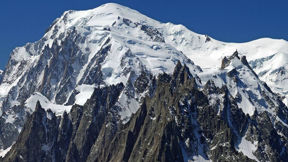 Panorama des Mont Blanc-Massivs