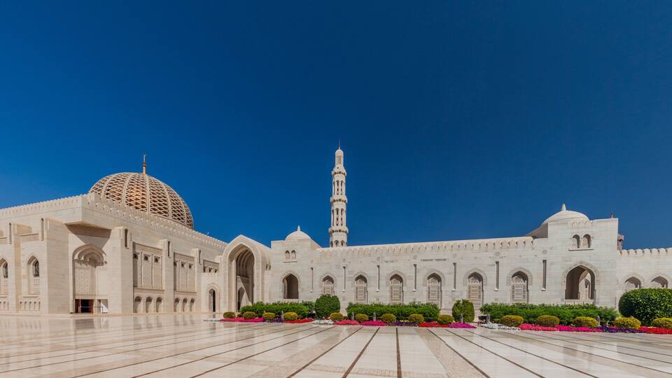 Sultan Qaboos Grand Mosque in Muscat, Oman