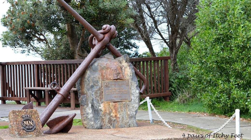 Lookout at Norah Head Lighthouse - unwanted shipping anchor which is now an icon of the area.