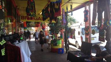 The most hippy spot you'll find anywhere. At least in a small concentrated area. The town of 500 is full of pot shops. Not exactly sure how the drugs are so free flowing here in the middle of Australia..