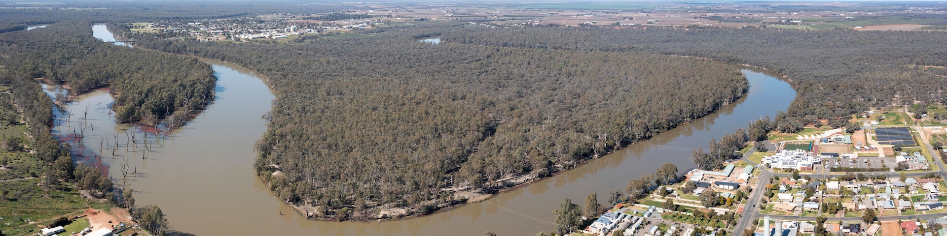 The Murray river at the town of Euston New South wales, Australia.