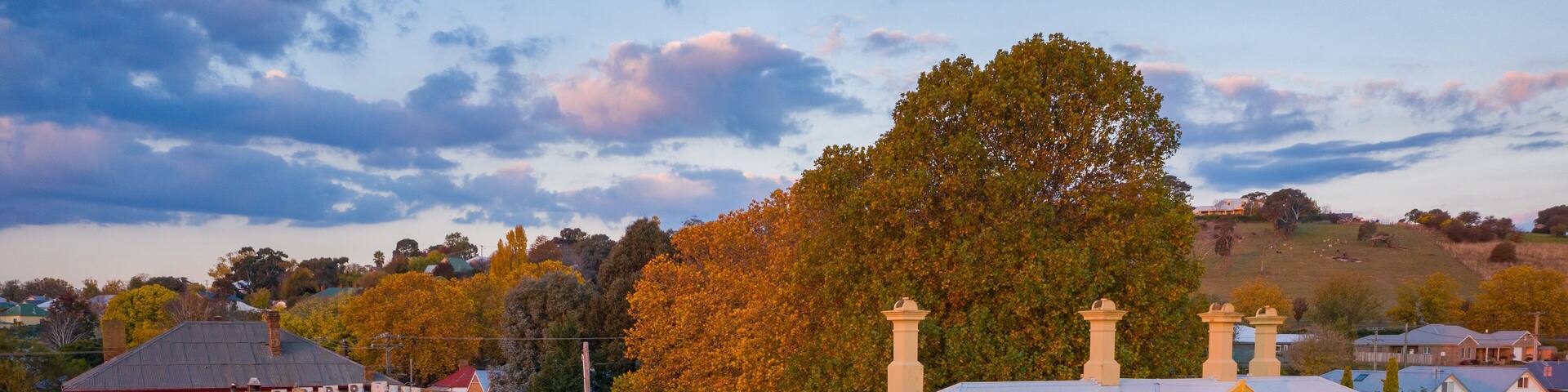 Millthorpe featuring landscape views and a sunset