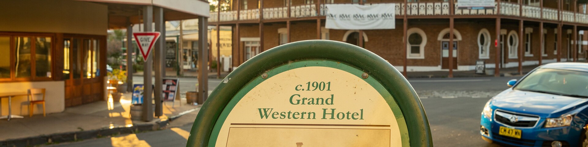 Millthorpe which includes signage