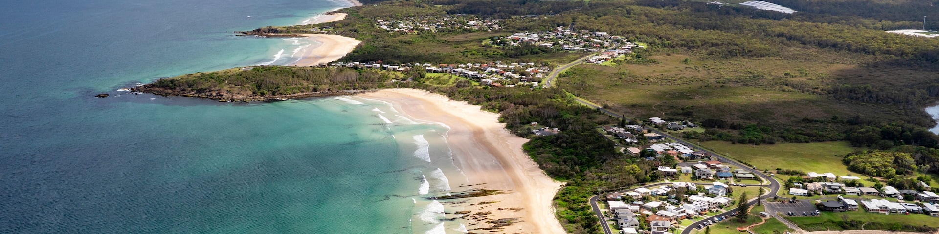 Arrawarra beaches and headland