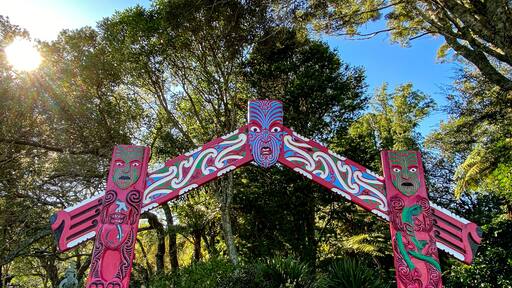 Hukutaia Domain ranks as one of Opotiki's main attractions. It is a 5 hectare remnant of extensive native forest with a Pururi tree important to Maori.