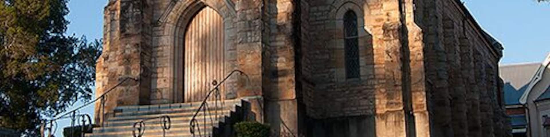 St Mary’s Catholic Church is a beautiful Gothic stone building dating to 1894. It sits in a green, leafy part of Maclean at a high vantage point, and is well worth a look at sunset.