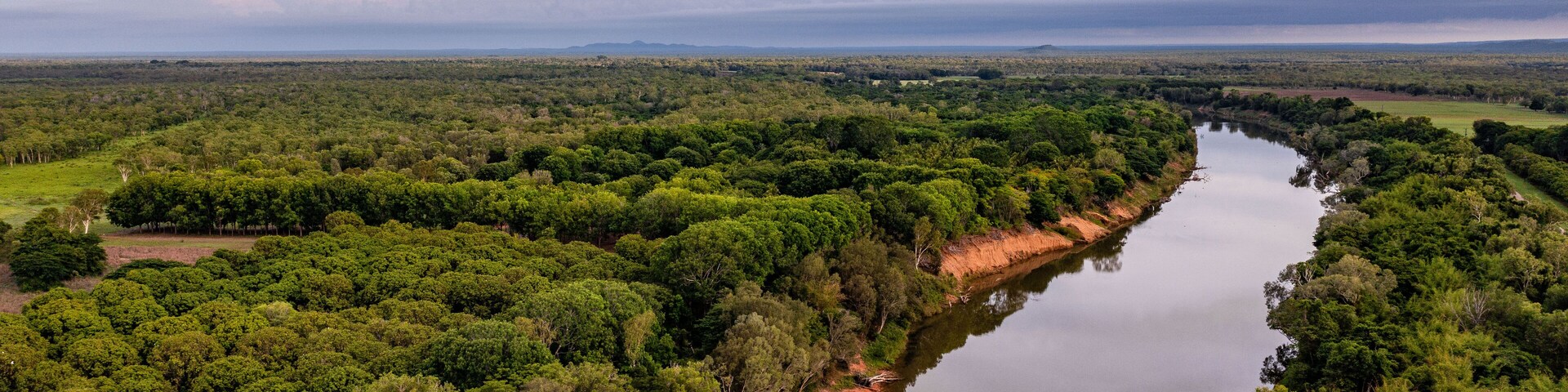 Clouds building over the Daly River