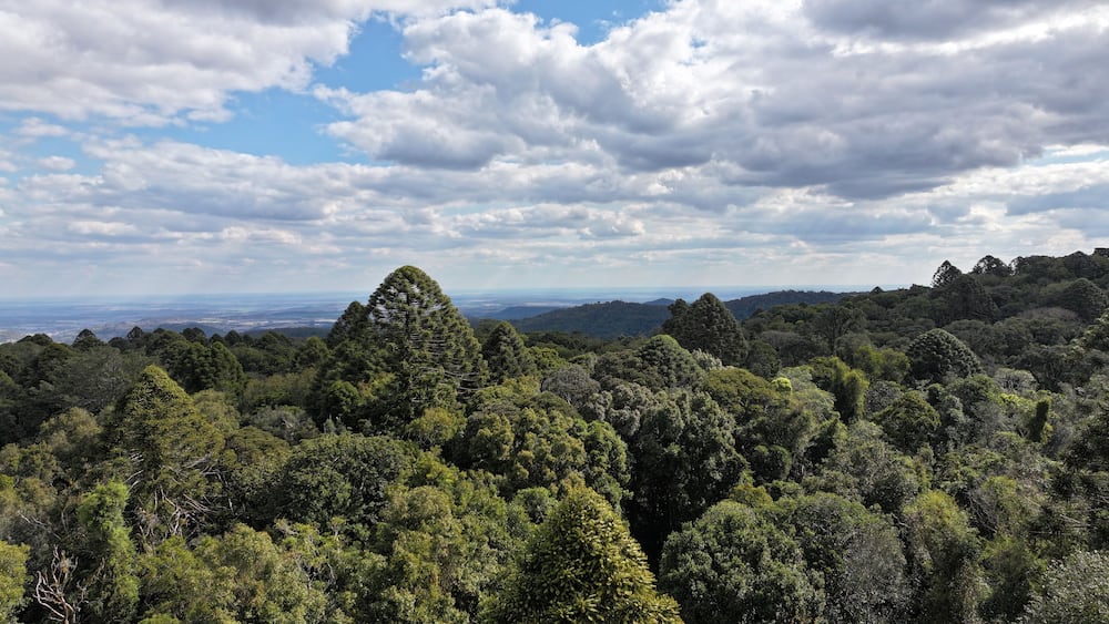 Spectacular aerial photo of Bunya Mountains Queensland Australia