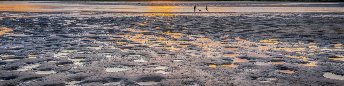 sunset on the beach