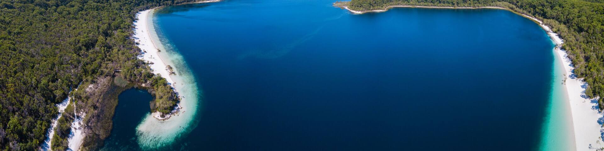 panorama of Lake Mackenzie, Fraser Island