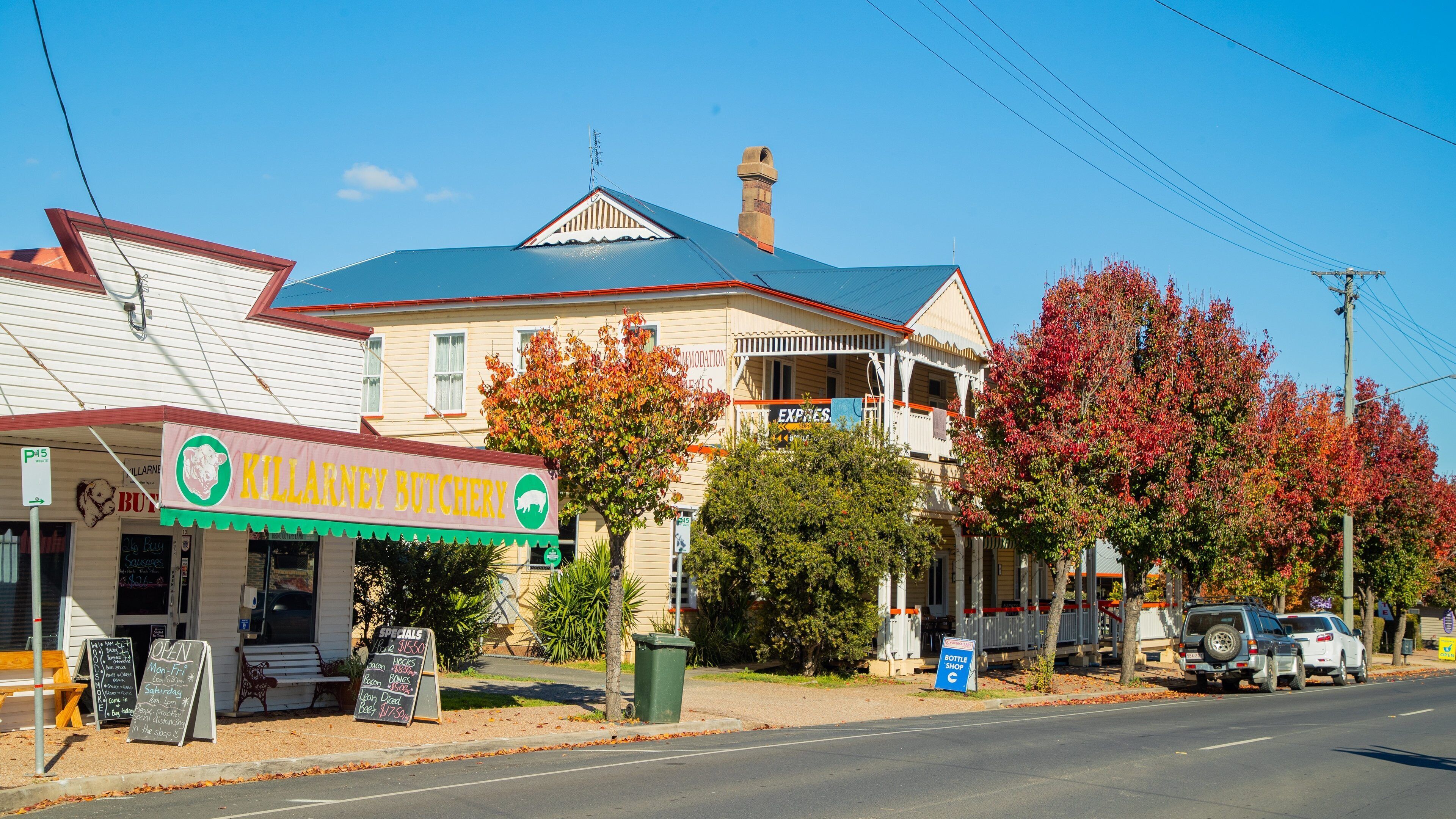 Killarney which includes a small town or village