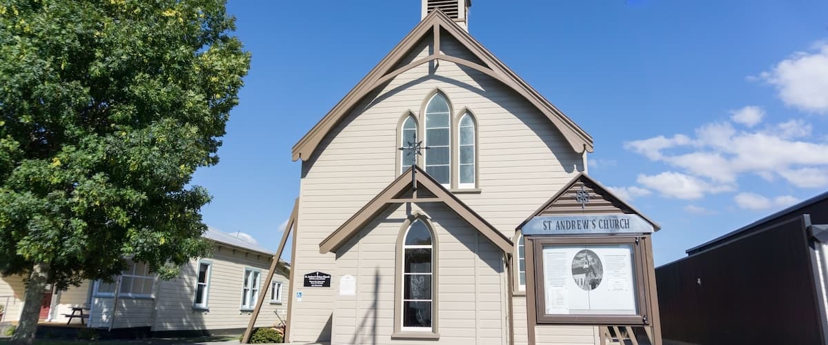 St Andrews wooden church Greytown