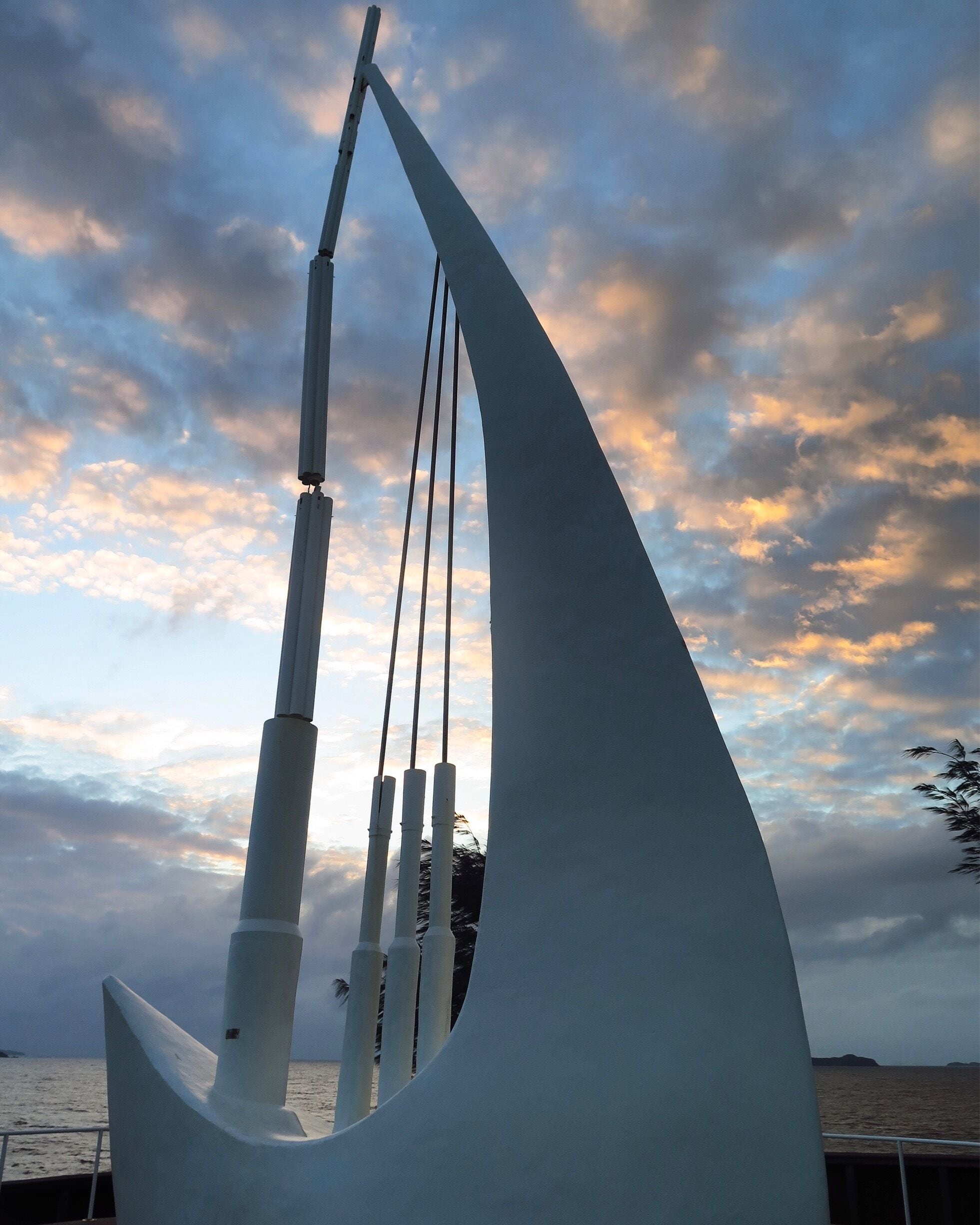 Monument to Capt James Cook. Visit on a windy day for best effect.