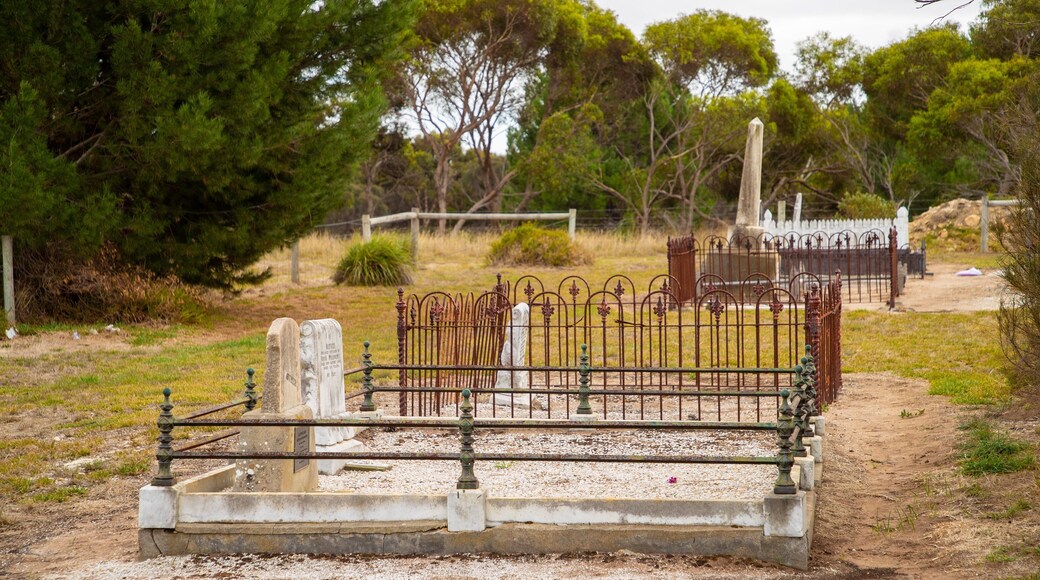 Hindmarsh Island which includes a cemetery