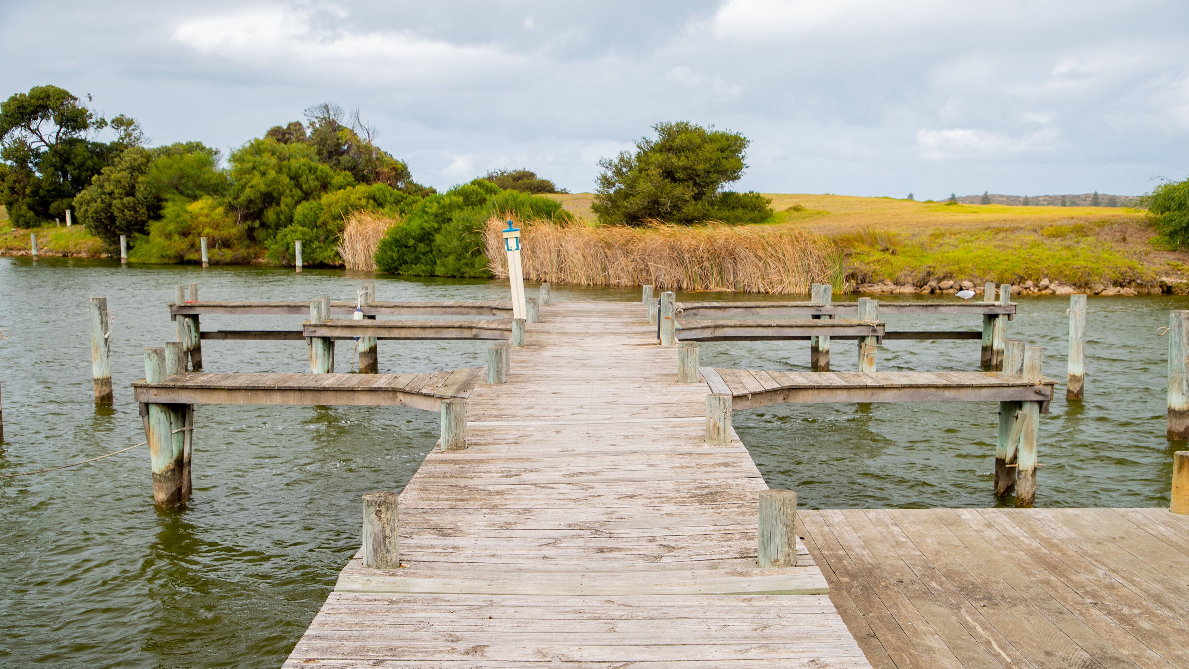 Hindmarsh Island featuring a river or creek