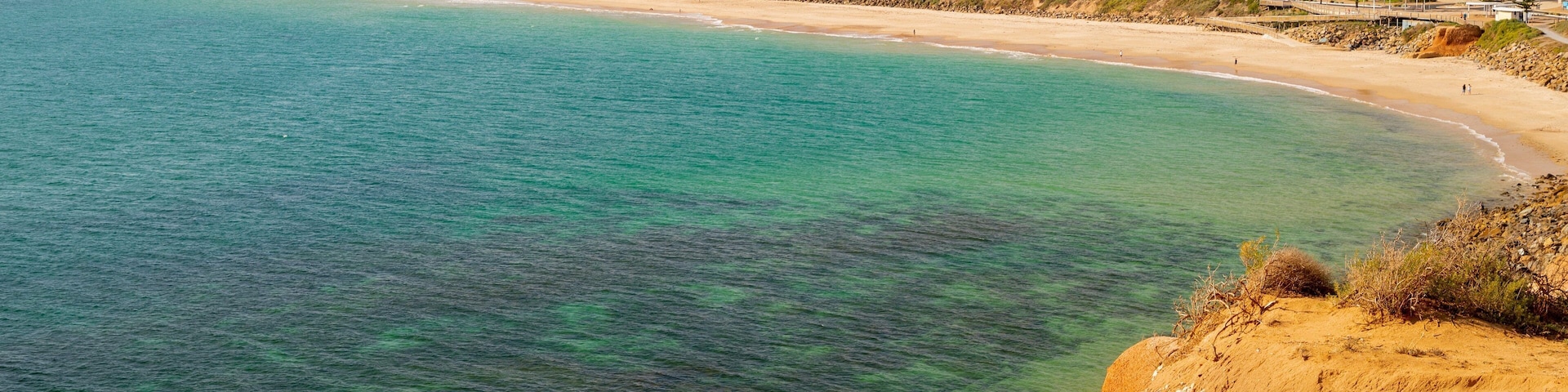 Christies Beach featuring a coastal town, general coastal views and landscape views