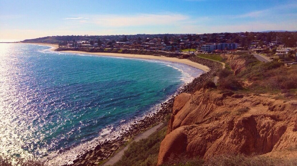 View of the coastline from the lookout at Christies Beach, South Australia