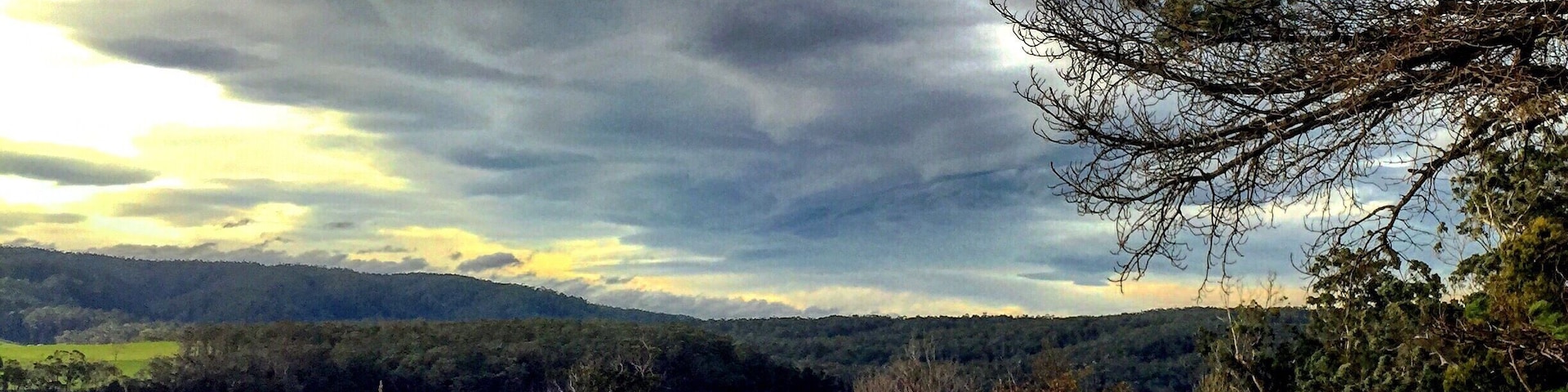 The most gusty little spot overlooking endless green fields. It was worth pulling off the main road for.