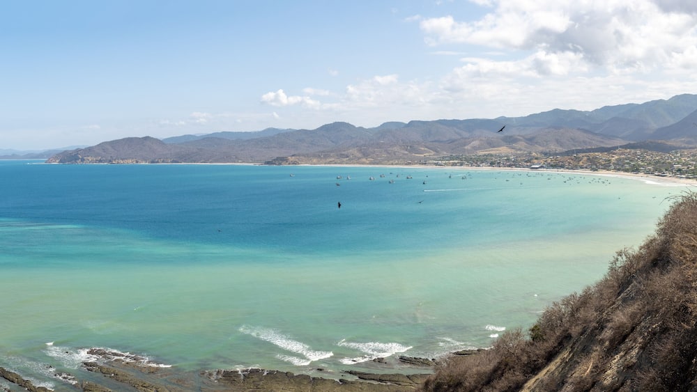 Playita negra beach in Machalilla National Park, Ecuador