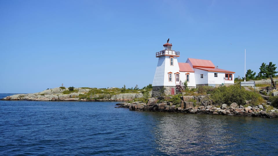Lighthouse Pointe au Baril, Georgian Bay, Ontario Canada