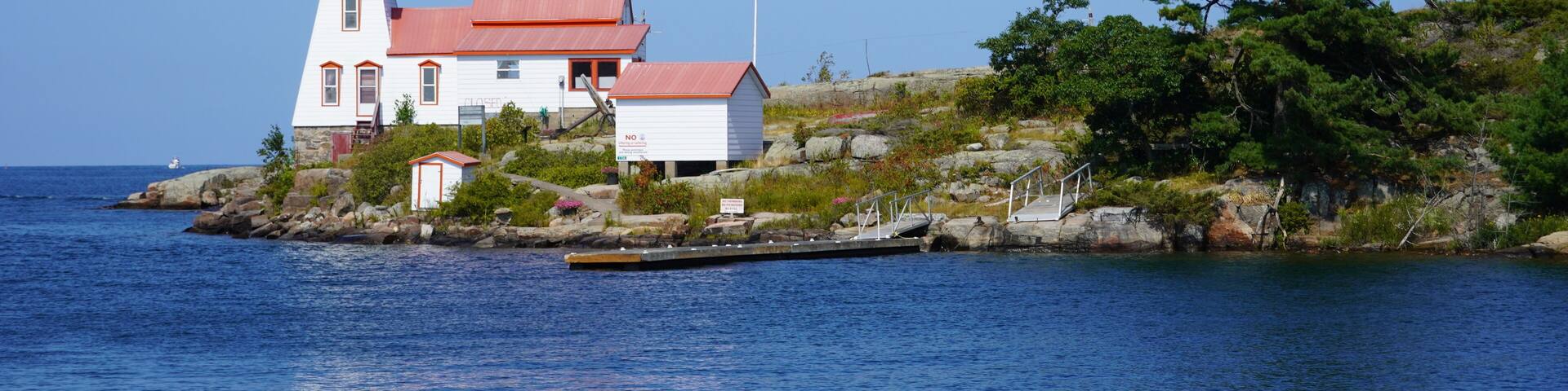 Lighthouse Pointe au Baril, Georgian Bay Ontario Canada