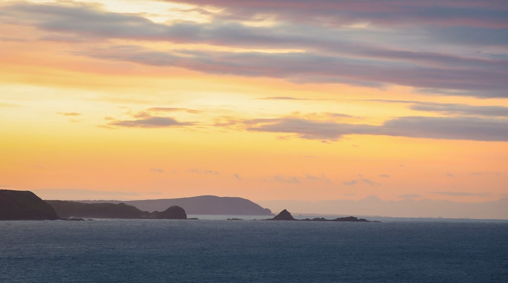 Sunrise at Sunderland Bay where the little penguins live. Looking towards Woolamai with Pyramid Rock in the mid ground.