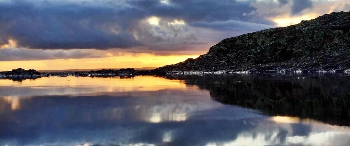 Puddles reflecting the mountains and sky #hiking #wanderlust