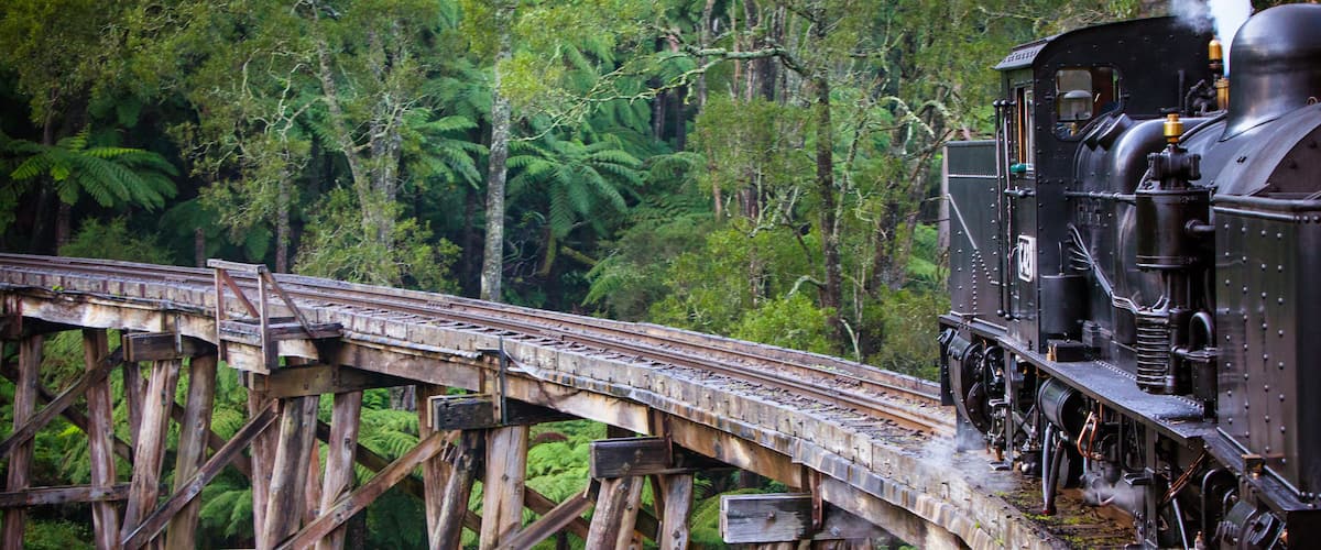 Puffing Billy Train in Melbourne Australia