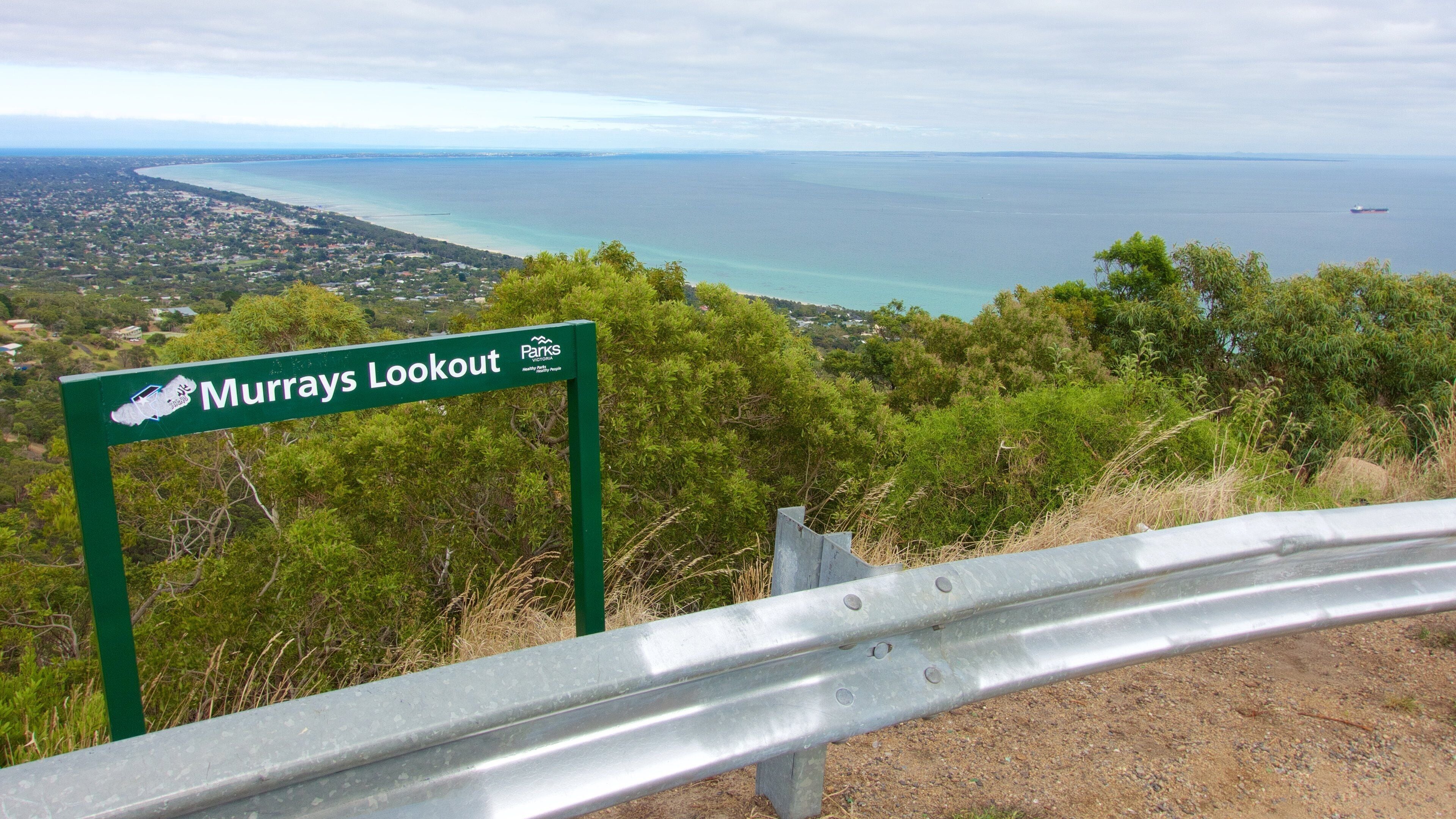 Melbourne featuring general coastal views, signage and views
