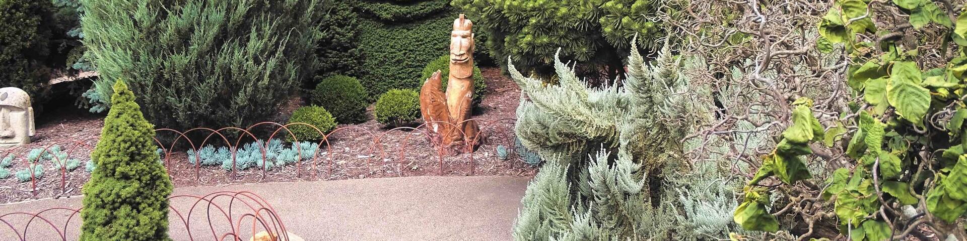 Some great tree sculptures seen throughout the garden and well maintained mazes