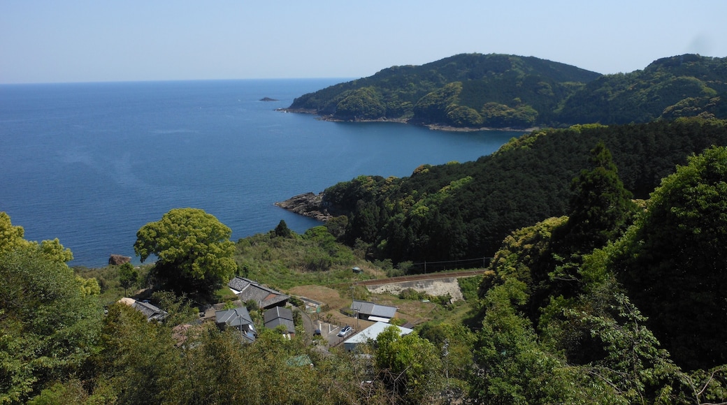 This is a landscape of Hadasu-cho, Kumano city, Mie prefecture, Japan.