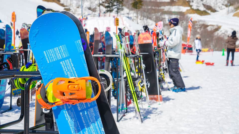 YUZAWA, JAPAN - MARCH 22,2016 : Gala Yuzawa Ski Resort , located in Minamiuonuma District,Niigata Prefecture, Japan
