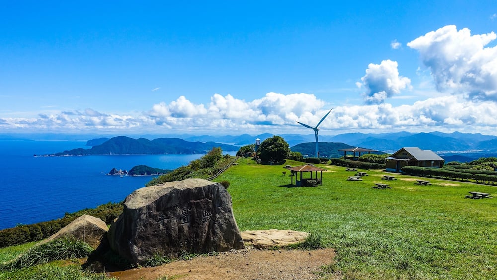 千畳敷から日本海のパノラマ 山口県長門市