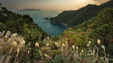 the Pacific Ocean view from Anan Seaside Road