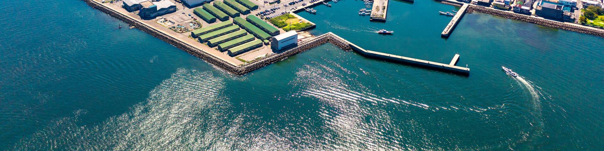 知多半島の師崎港(愛知県南知多町)