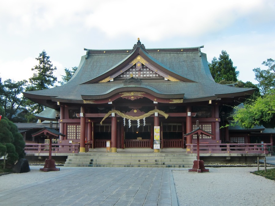 Haiden of Kasama Inari Shrine ,which is in Kasama city, Ibaraki prefecture, Japan.