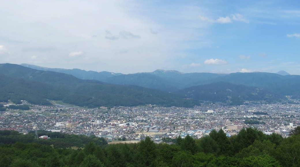 View from Toriidaira Yamabiko Park observation tower.