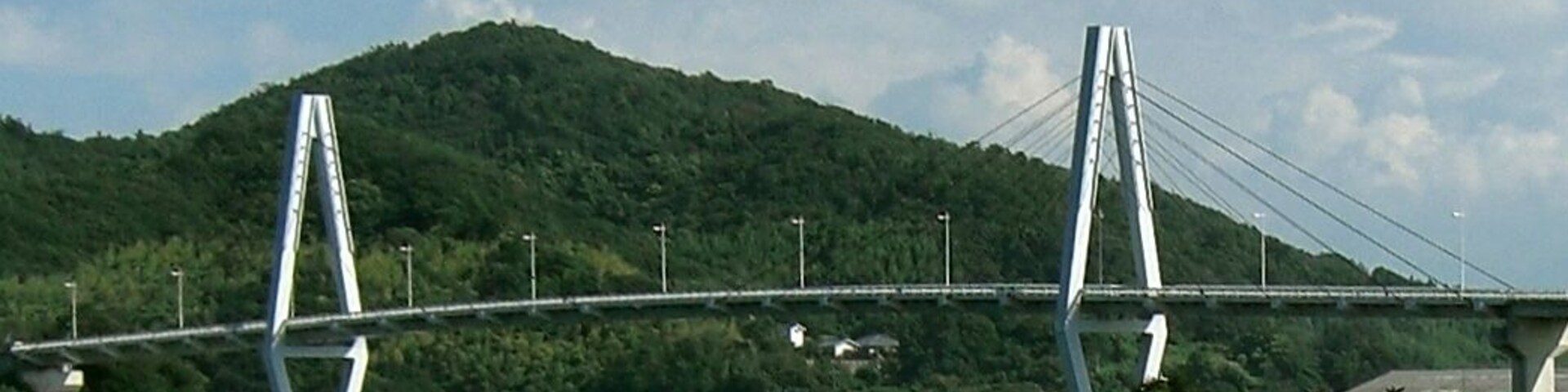 The Yuge bridge in Ochi District, Ehime Prefecture, Japan