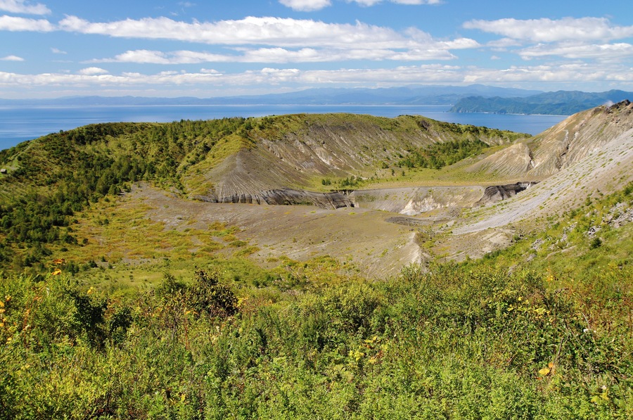 Mount Usu at Sobetsu, Hokkaido prefecture, Japan.