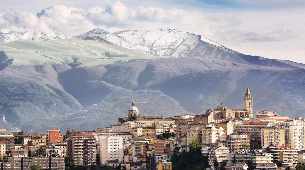 chieti, one of the capitals of Abruzzo with Maiella in background