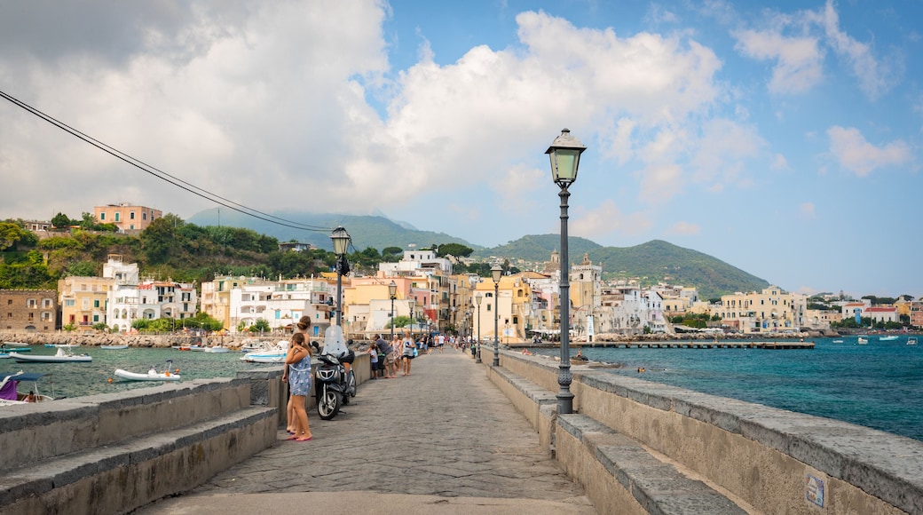Ischia Ponte featuring a bridge and a coastal town