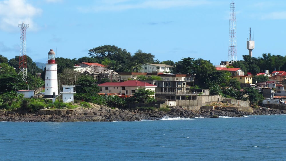 freetown the harbour of sierra leone west africa; Shutterstock ID 756758830; purchase_order: -; Order: -; client: -; job: -