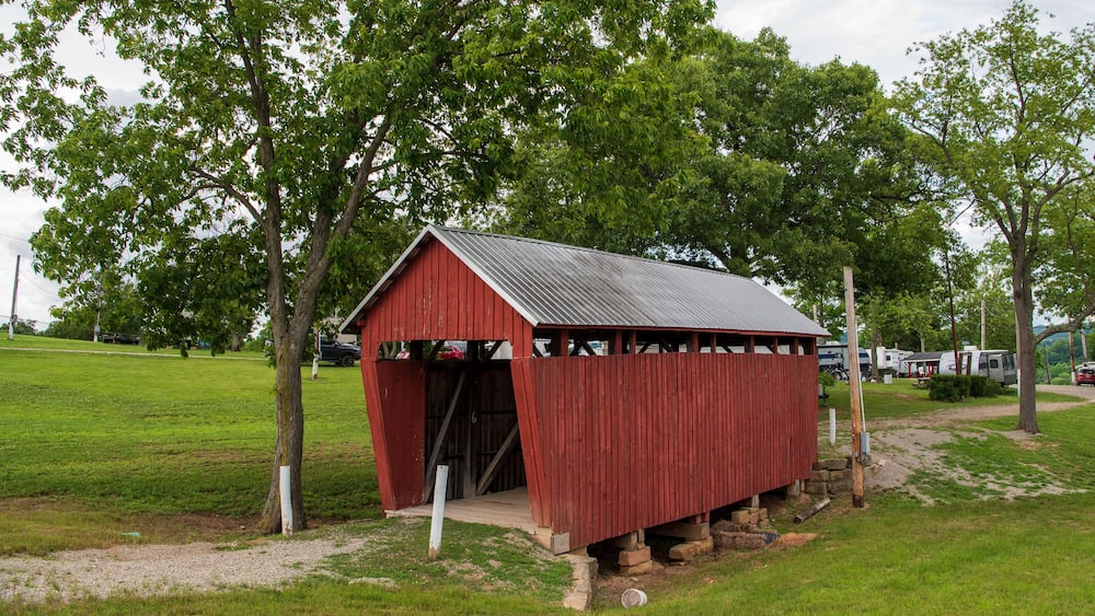 Park Hill Road Covered Bridge in Noble County, Ohio