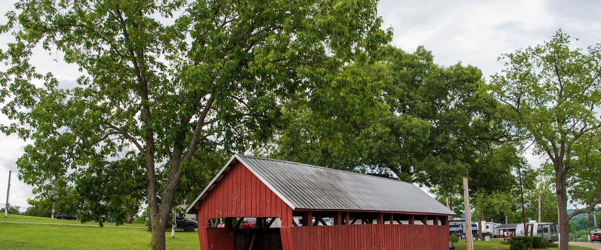 Park Hill Road Covered Bridge in Noble County, Ohio