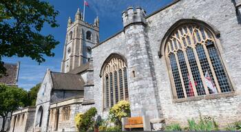 The Minster Church of St Andrew in Plymouth, Devon - England.