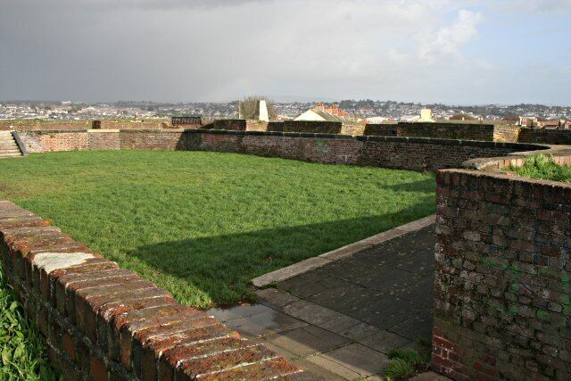 The Blockhouse: Inside the Redoubt This is the inside of the Mount Pleasant Redoubt, built on a high point as a gun emplacement around 1780 to defend the new dockyard. It was used until the 1860's then was abandoned until the Second World War when it was again used as a gun emplacement to fire against enemy aircraft.