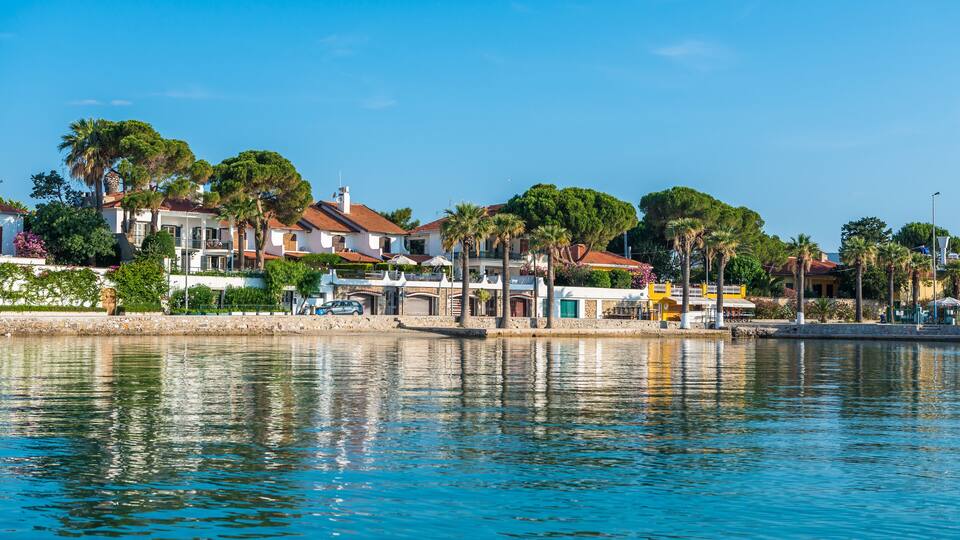 Cesme, Turkey - Ilica Beach view in June. Ilica Beach is popular tourist destination in Turkey.